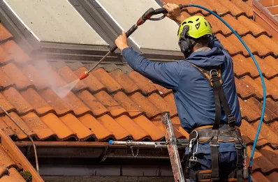 Démoussage et hydrofuge de toiture à Bardouville